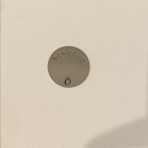 Origami Owl ‘Blessed’ Silver Locket Plate